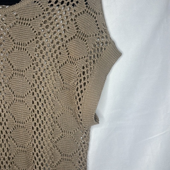 JOSEPH A TAN CROCHET BOHO SHIRT (SIZE L) - Picture 3 of 7